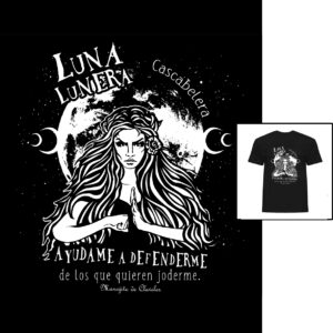 Camiseta Luna Lunera de Manojito de Claveles patrón tubular masculino