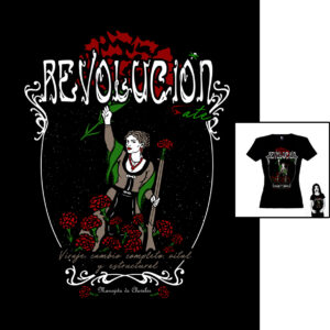 Camiseta Revolución de Manojito de Claveles patrón femenino entallado