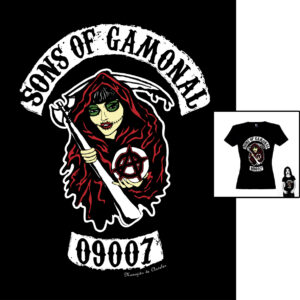 Camiseta Sons of Gamonal de Manojito de Claveles patrón entallado femenino