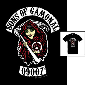 Camiseta Sons of Gamonal de Manojito de Claveles patrón tubular unisex